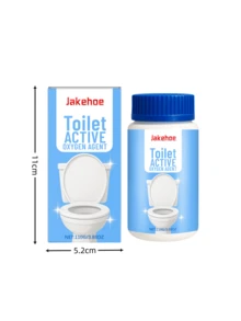 Polvo limpiador activo para el inodoro, limpiador de tazas de inodoro para el hogar que elimina olores y manchas, limpia la suciedad del inodoro, artículo esencial para el baño