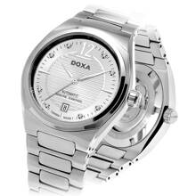 DOXA DOXA Herren automatikuhr - Edelstahlgehäuse & Armband, weißes Diamanten Zifferblatt (Modell D189SSV) - luxuriöse Geschäftsarmbanduhr