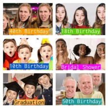 Back To School Season | Face Sticks, Bachelor's Party Sticks, Custom Face Sticks, Giant Face Sticks, Giant Birthday Party Heads, Best Man Gifts, Bride's Gifts, Colorful, Cute, Adorable, Fun, Kawaii, Millennium, Fashionable, Unisex, Casual, Customized, Personalized, Unique, Ideal Gift For Him, Ideal Gift For Her, Boyfriend, Girlfriend, Family, Friends - Multicolor - View 9