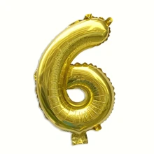 1 Peça Balões com Números de 0 a 9, Balões Números de 32 polegadas, Balões de Aniversário com Alfabeto de 0 a 9, Balões de Hélio para Suprimentos de Festa, Tamanho Grande, Números Dourados para Chá de Panela ou Despedida de Solteira