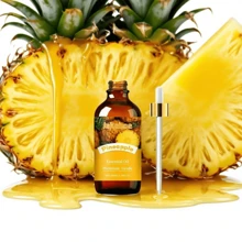 Aceite esencial de aromaterapia de piña, 100 ml / 3.38 onzas líquidas, aceite esencial de feromonas de aromaterapia, adecuado para regalos cotidianos entre amigos y amantes, ocio doméstico diario, que calma y relaja para crear una atmósfera agradable y aire fresco