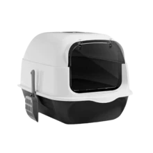 超大號貓砂盆防外濺貓廁所幼貓巨型開放式貓砂盆子特大號 貓砂盆可拆卸加高貓廁所防外濺翻蓋貓沙盆