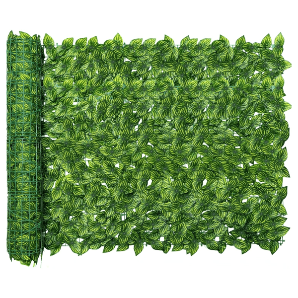 Nejlue Artificial Flowers/Plants1111 Home & Living 1 Stück 100*300cm Künstliche Efeu Sichtschutz Wand - Kunststoff Faux Hecke Blätter und Reben Sichtschutzelemente, Fake Grünpflanzen Zaun UV-geschützt für Zuhause Garten Balkon Wand Terrasse Hinterhof Dschungel-Themen Party Geburtstag Veranda Weihnachtsgeschenk Blätter Hintergrund Innen Außen Dekoration