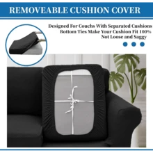 Local Delivery- 2025 New 2 Pieces Chair Covers With Arms Super Stretch Chair Slipcover For Living Room Pet Dog Universal Slip Cover Anti Slip Armchair Furniture Protector (Light Gray), 31"-46"(1 Cushion) - 卡其色 - 查看 10