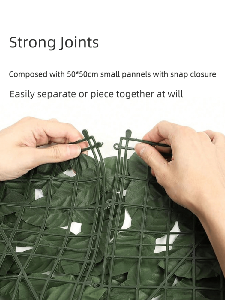 1PC 100*300cm Artificial Ivy Privacy Fence Screen With Sunflowers,Faux Green Hedge Wall Decoration,Indoor Outdoor Hanging Plastic Ivy Leaf And Sunflower Panel For Home Decor,Room Decor,Garden Decor,Wall Decor,Indoor Outdoor Decor, Bedroom Decor,Wedding Decoration,Table Decoration,Party Decorations,Halloween Decoration,Birthday Decoration,Autumn Decor - Green - View 5