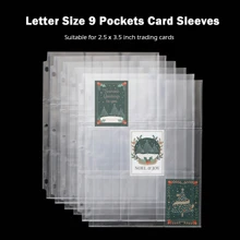 100 porta schede doppie a 9 posti, raccoglitore tascabile a 18 posti per raccoglitori ad anelli, porta carte da gioco durevoli per MTG, baseball, football, giochi e biglietti da visita
