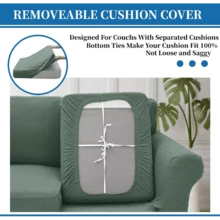 Local Delivery- 2025 New 2 Pieces Chair Covers With Arms Super Stretch Chair Slipcover For Living Room Pet Dog Universal Slip Cover Anti Slip Armchair Furniture Protector (Light Gray), 31"-46"(1 Cushion) - 淺灰色(五折) - 查看 10
