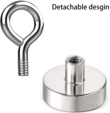 6 Pack Magnetic Hooks For Hanging, Sheep Eye Magnetic Hooks For Cruise Cabins, Grill, Home, Camping Accessories (28 Lbs)