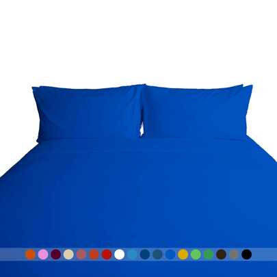 Juego de Sabanas para Cama, Sabana Bajera, Sabana Plana y Funda de Almohada, Cajon Amplio, 2800 Hilos, Premium Egipcian, Tamaño Individual o Matrimonial