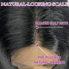 巴西原生发 200% 密度假发 无胶假发 8-34 英寸 无胶假发 人发混合 预拔 预剪 13*6 13*4 4*4 5*5 戴上即可使用 无胶假发 高清直发蕾丝前假发 女士人发混合发 自然发际线 无胶 自然黑色 - 自然色&黑色系 - 查看 6