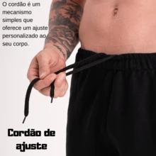 Men's 2 In 1 Thermal Gym Shorts With Summer Compression Regular Fit None - 黑色 - 查看 2