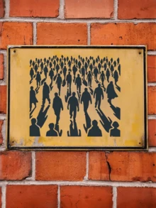 1 pezzo Modello di stencil riutilizzabile di stile distopico, 29,97*29,97 cm, per pittura, disegno, artigianato, decorazione di pareti, mobili, tela, forniture scolastiche, per il ritorno a scuola