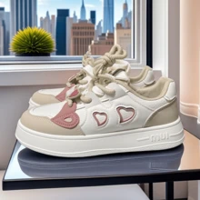 Love Shoes Cute Anti Slip Casual Shoes Cute Platform Fashion Women's Shoes Sneakers - Blanco - Ver 3