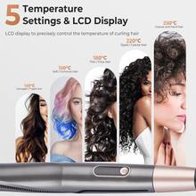 UKLISS Plancha y rizador de pelo todo en uno (pantalla LCD) - Profesional para cualquier tipo de cabello - Tipo de Enchufe A USA (110-127V) - Ver 1