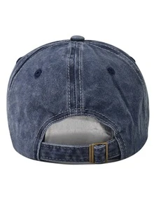 1 件 NUMBER 1985 绗缝棒球帽，正面有 JEANS NEW WEAR 刺绣，侧面有 FAVORITE JEANS 刺绣帽子，Y2K 复古水洗风格太阳帽 - 彩色 - 查看 10