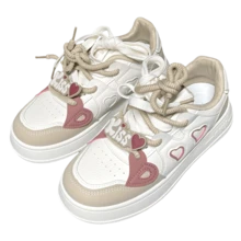 Love Shoes Cute Anti Slip Casual Shoes Cute Platform Fashion Women's Shoes Sneakers - Blanco - Ver 7