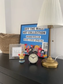 IKEA Alarm Clock DEKAD Silent Simple Retro Classic Creative Luminous 10cm Small Bedroom Bedside Table Clock White Home Decor Back To School Room Decor School Supplies