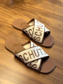 Women Flat Sandals - 關閉/焦糖色 - 查看 4