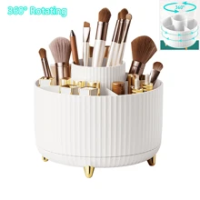 1 Peça Organizador de Pincel de Maquiagem, Organizador de Pincel de Maquiagem Giratório a 360°, Copo para Pincéis de Maquiagem com 5 Compartimentos para Cosméticos, Esmalte de Unha, Material de Arte, Organizador de Bancada para Banheiro, Copo para Pincéis de Maquiagem para Penteadeira, Organizadores de Maquiagem Giratórios com 5 Compartimentos para Cosméticos, Batom, Caneta