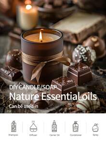 EMBRACEX. 10+60ml Aceite Esencial de Chocolate, Aceite de Fragancia de Chocolate para Mujeres, Apto para Elaboración de Velas, Aromaterapia, Difusor, Cuidado del Hogar, Humidificador, Regalos para Mujeres, Ambientador de Coche, Apto para Regalos Navideños y Uso Diario - Chocolate - Ver 3