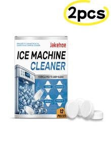 jakehoe Ice Maker Cleaning Tablet, Gentle Home Use Descaling & Deodorizing Ice Maker Cleaning Tablet