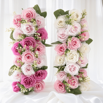 50 Cm Artificial Silk Flower Wedding Arch Decoration Floor Layout Finished Interior Background Wall Hotel Stage Decoration