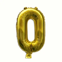 1 Peça Balões com Números de 0 a 9, Balões Números de 32 polegadas, Balões de Aniversário com Alfabeto de 0 a 9, Balões de Hélio para Suprimentos de Festa, Tamanho Grande, Números Dourados para Chá de Panela ou Despedida de Solteira