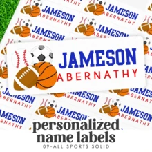 Back To School Baseball School Supply Labels, This Belongs To Stickers, Sports Name Sticker, Back To School Labels, Personalized School Book Labels, Custom Name Stickers, Personalized PVC Labels For Students' Supplies, Pencils, Water Bottles Back To School & New Term Season Essentials, Personalized Stickers, Custom Transparent Waterproof Name Labels. - Multicolor - View 8