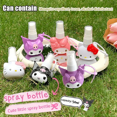 Sanrio 50ml Sanrio Nachfüllbare Flasche Hello Kitty Reiseflasche tragbarer Lotion- und Sprühspender Kosmetikbehälter Geschenke