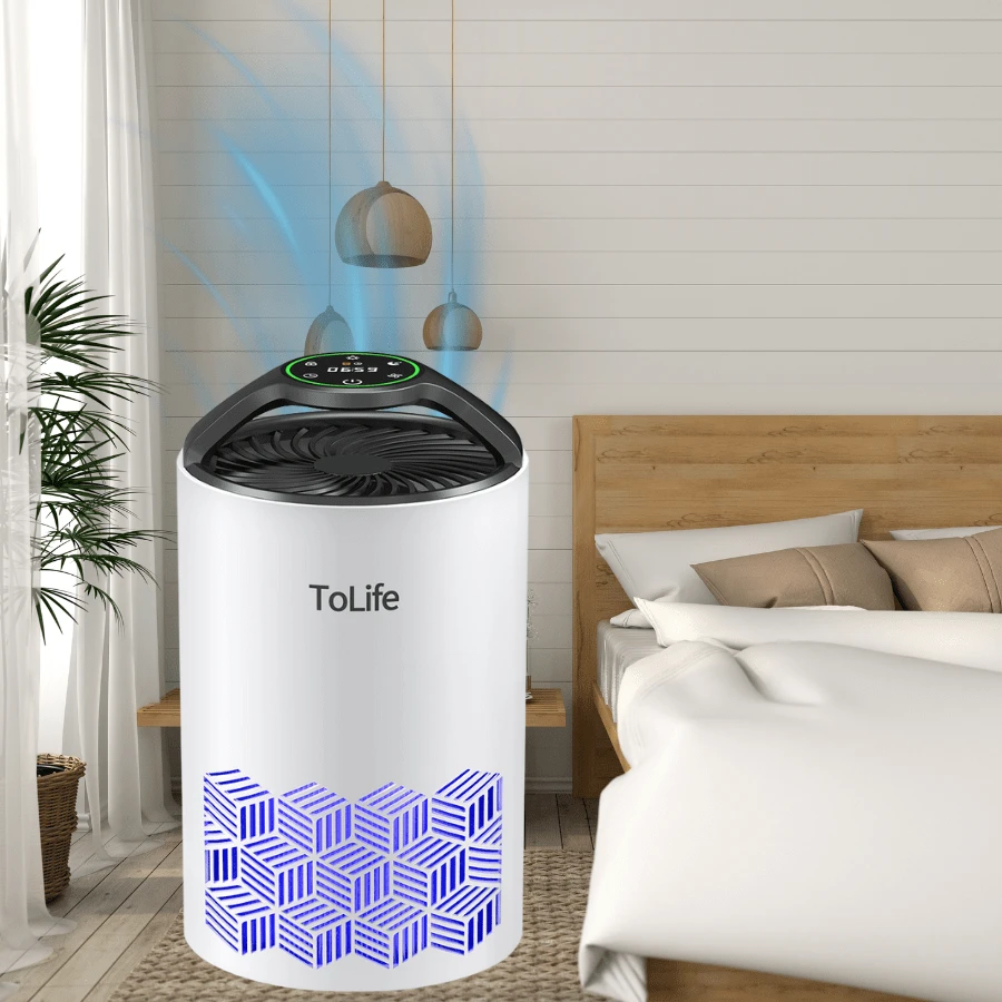 HEPA Air Purifier For Large Rooms Up To 1291 Sq. Ft, Triple Filtration System With Air Quality Sensor, Snooze Mode & Timer, Removes 99.9% Of Impurities, Pet-Friendly Odor Eliminator For Bedroom, Living Room & Office - 查看 1