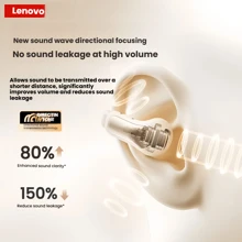 Lenovo EA400 Air-Sensing-Ohrclip-Kopfhörer Knochenleitung Kein Schwitzen beim Training Bluetooth 5.4 Verlustfreies Musikhören Kompatibel mit Apple, Huawei, Xiaomi und OPPO Schwarz