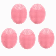 5pcs Silicone Face Cleaning Brush Set - Includes Facial Cleansing Brush And Exfoliating Cream For Deep Cleansing, Soft Brush For Blackhead And Pore Care, Comfortable & Gentle Massaging, Suitable For Baby Use