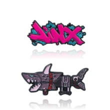 1 chiếc huy hiệu chữ cái hình cá mập hoạt hình Jinx, ghim cài áo men cứng nhiều màu sắc dùng làm đạo cụ trò chơi nhập vai, trang trí túi xách, mũ, ba lô, phụ kiện trường học, văn phòng phẩm, áo sơ mi, áo khoác, trang sức, quà tặng Giáng sinh, Halloween, quà tặng giáo viên dễ thương, phụ kiện trang phục, quà tặng túi xách, quà tặng cho mẹ, cha, tốt nghiệp và giáo viên. - Nhiều màu - Xem 12