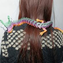 23.62 Inch 3D Printed Articulated Crystal Dragon Model, Detachable Joints, Suitable For Fantasy Parties, Holidays, New Year, Easter, Valentine's Day, Recommended For Ages 14+, Ideal For Winter And New Year - Multicolor - View 2