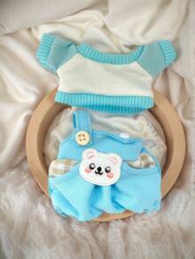 Doll Clothes, Overalls Sweatshirts, Cartoon Key Chain Accessories, Cute Children's Doll Clothes - Brown Baby Clothes - View 4