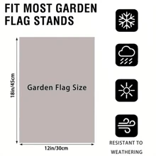 1 Peça Bandeira de Jardim Patriótica e Vibrante do 4 de Julho - Dupla Face, Bandeira de Poliéster Durável, Perfeita para Decoração de Quintal Externo, 12x18 pol., Sem Mastro de Bandeira Incluído, Bandeiras de Jardim para Uso Externo
