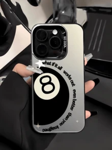 1 件简约 8 球图案磨砂防刮保护手机壳，适用于 Apple、Galaxy、OPPO、Realme、Vivo、Redmi、Infinix、Honor 防水防震防摔 - 彩色 - 查看 5