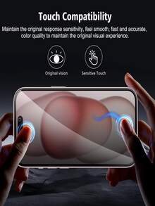 3 件防窥视隐私屏幕保护膜玻璃膜适用于 LPhone 15 14 13 12 11 16 Promax Xs Max 隐私膜保护玻璃超清晰正面显示屏、侧面隐私保护、光滑触感、防刮、防尘、防水、防指纹、防刮 - 黑色 - 查看 4