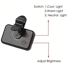 1 Stück LED Selfie Licht, Outdoor LED Fülllicht, tragbare Mini Handhalte Selfie Lampe, Fotografie Licht, Clip-On Selfie Ring Licht und Outdoor Aktivität Make-up Licht, 3-Farben einstellbares Selfie Licht, Schönheits- und Hautverfeinerungsfunktion, Computer Videokonferenz Licht, USB aufladbar, geeignet für Smartphone, Kamera, iPad, Videokonferenz, Live-Streaming, Laptop, Familienzusammenkunft, Weihnachtsparty-Shooting, praktische Beleuchtung