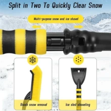 1 PC Car Snow Brush Extendable Cleaning Removal Shovel Scraper Winter Auto Brushes Windshield Deicer Remover Tool Wash Defroster - Multicolor - View 4