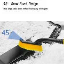 1 PC Car Snow Brush Extendable Cleaning Removal Shovel Scraper Winter Auto Brushes Windshield Deicer Remover Tool Wash Defroster - Multicolor - View 5