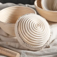 1 个 9.06/9.84/11.02/11.81 英寸白色法棍面包发酵篮面包面团发酵工具，烘焙用品家用柳条面包发酵篮（带布），模型配有布袋