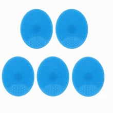 5pcs Silicone Face Cleaning Brush Set - Includes Facial Cleansing Brush And Exfoliating Cream For Deep Cleansing, Soft Brush For Blackhead And Pore Care, Comfortable & Gentle Massaging, Suitable For Baby Use