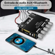 Amplificador 2.1 Hifi Stereo Subwoofer Con Bluetooth/ Remoto - Tipo de Enchufe A USA (110-127V) - Ver 2