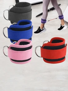 2Pcs Adjustable Double D-Ring Resistance Bands, Ankle Support Straps Brace, Strengthen Leg Muscles Training Device
