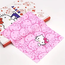Sanrio 1pc Hello Kitty Pink Glasses Case, Cute Cartoon Print Design, Durable PU Leather, Scratch Resistant Glasses Storage Box, Portable Cute Glasses Storage Box, Suitable For Schools And Offices, Perfect For Returning To School Gifts, Compact Organizing Box, Suitable For Office Workers