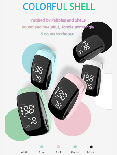 1 pièce Oxymètre de pouls numérique multifonctionnel pour le contrôle de la santé, vendu en Europe, en Amérique du Sud, au Moyen-Orient et aux États-Unis