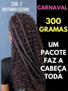 Carnival 70cm Fashion Classic Curly Hair Bio Vegetal - Dark Brown - View 4