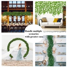 1 PIEZA/12 PIEZAS/24 PIEZAS Planta artificial de hojas de batata para decoración de fiestas de cumpleaños, bodas, como flores de novia, decoración del hogar, comedor, dormitorio, decoración de alféizar, decoración de San Valentín, Año Nuevo y jardín exterior