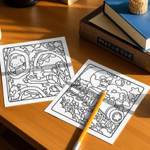 Fantasy Wald: Ein süßes und gemütliches Malbuch für Erwachsene und Jugendliche mit bezaubernden Tieren in magischen Szenen zur Stressreduktion, Schulmaterial, Schulanfang